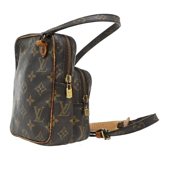 LOUIS VUITTON Mini Amazon Shoulder Bag Monogram Leather Brown - Picture 4 of 15